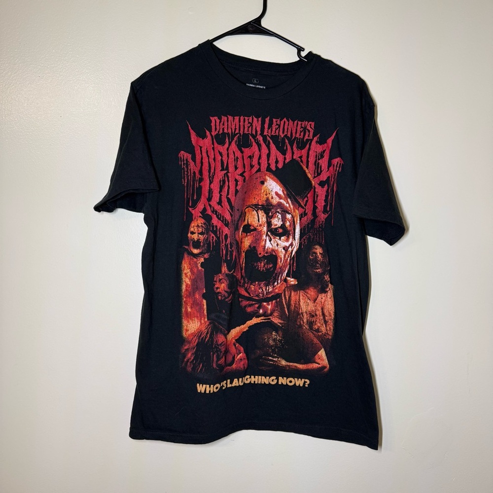 Ripple Junction Black Terrifer Art The Clown Graphic Tee